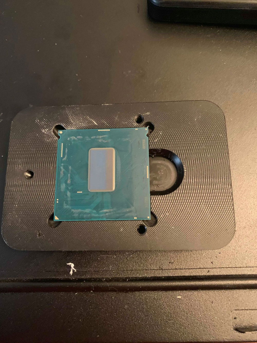Delid in process. Temps dropped around 15C average