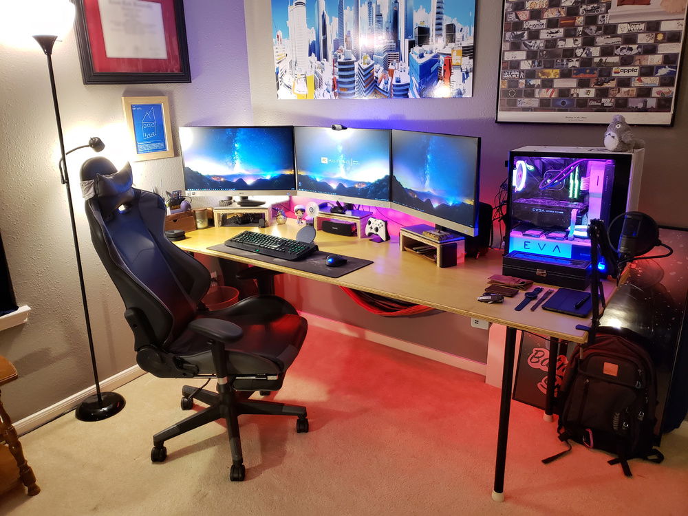 Entire setup with AUX lighting