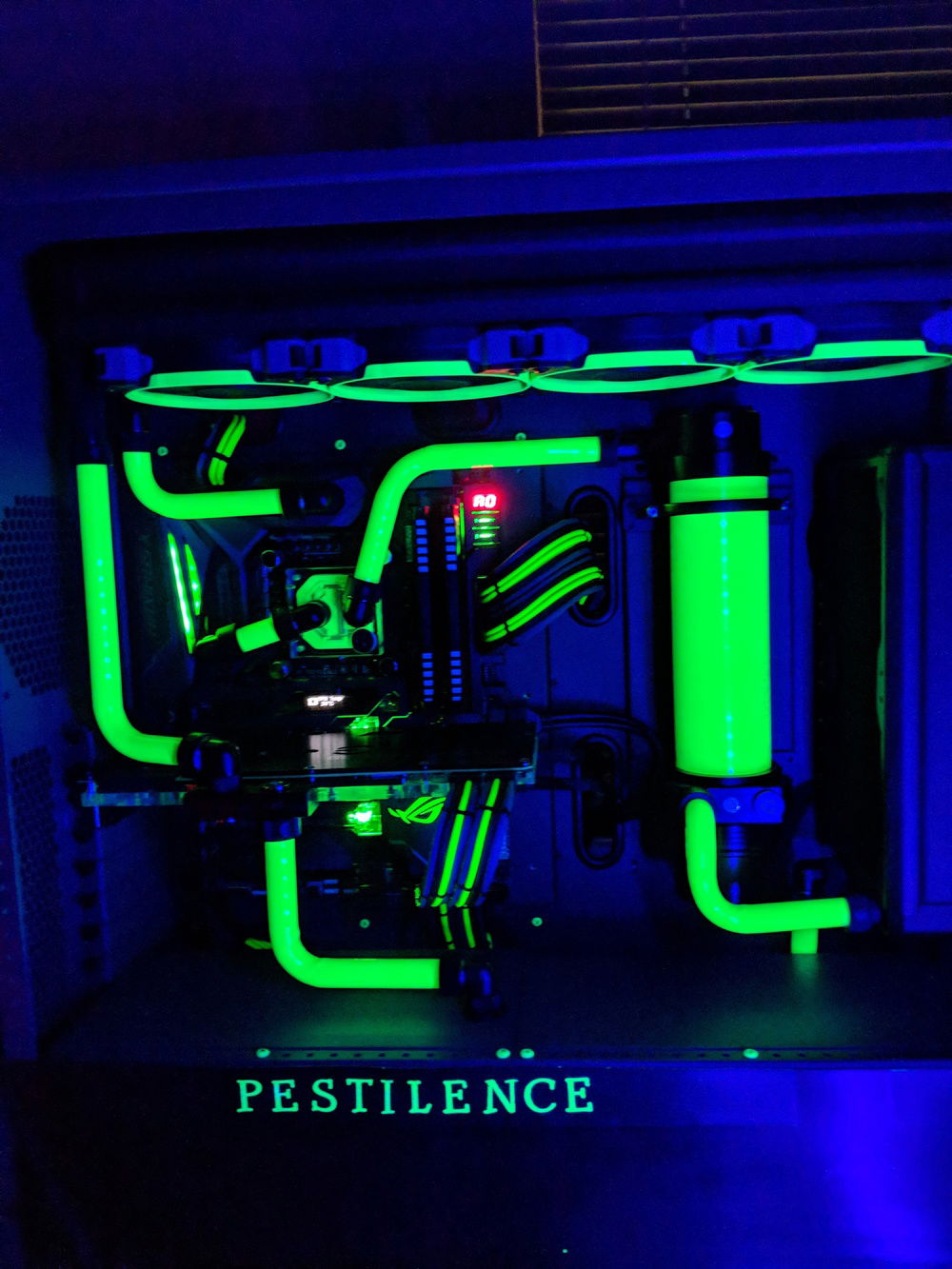 Blacklights make it look pretty!