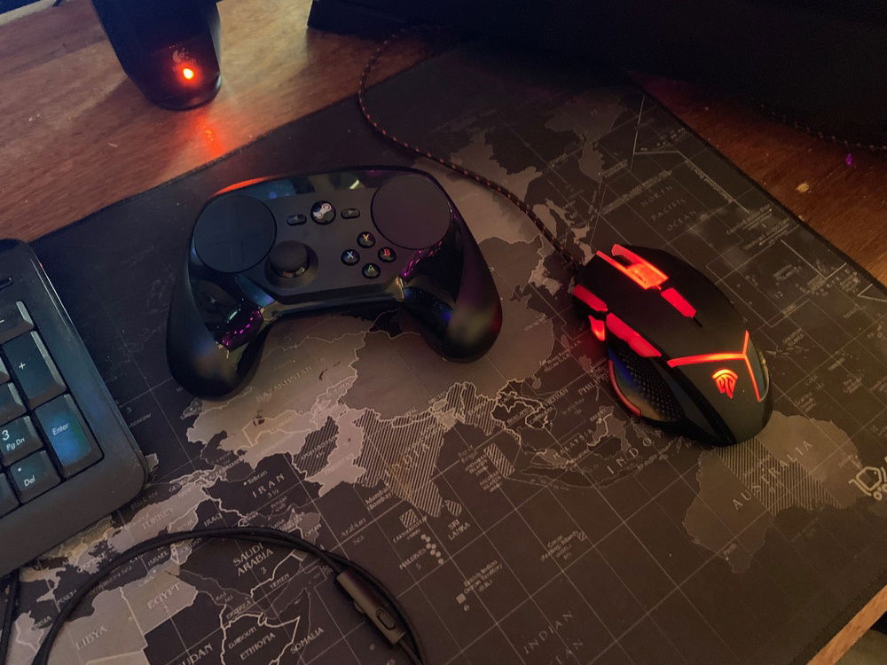 steam controller and mouse