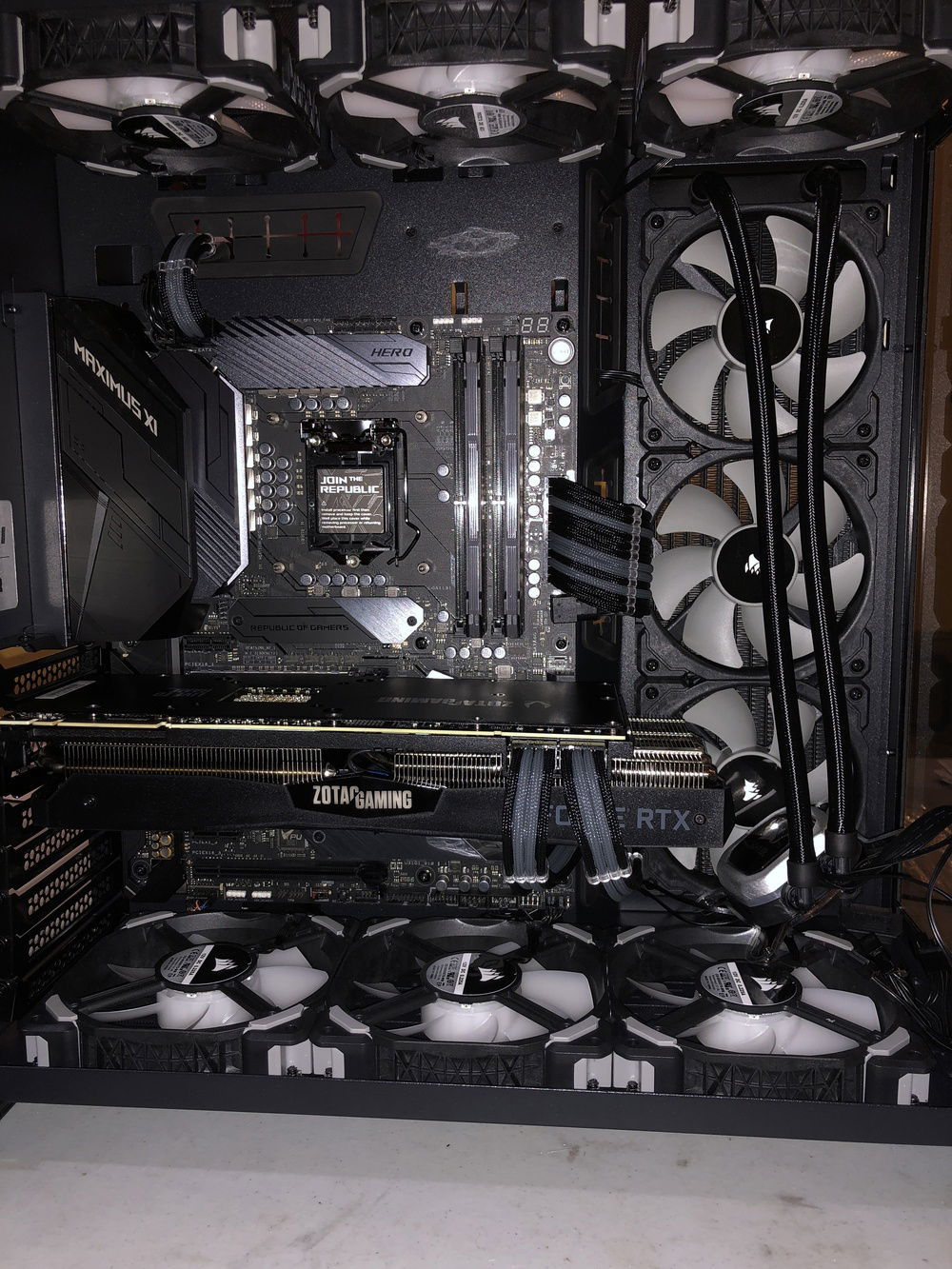 Working on cable management while I wait for parts.