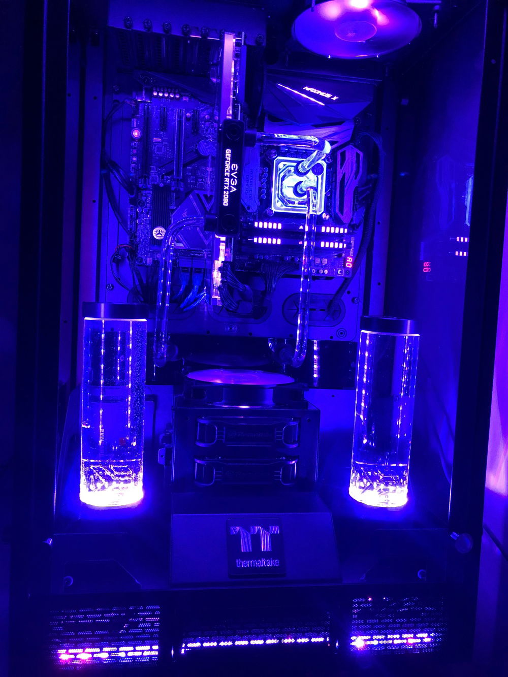 Titled photo of the whole build