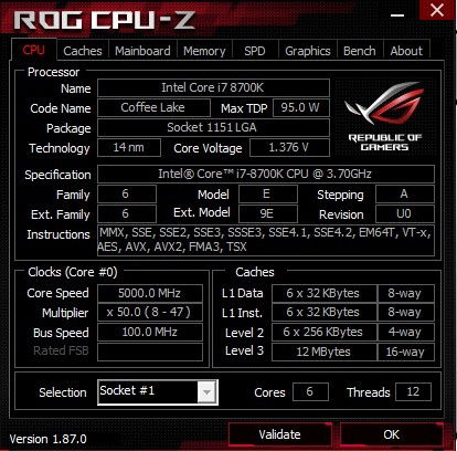 CPU-Z Screenshot