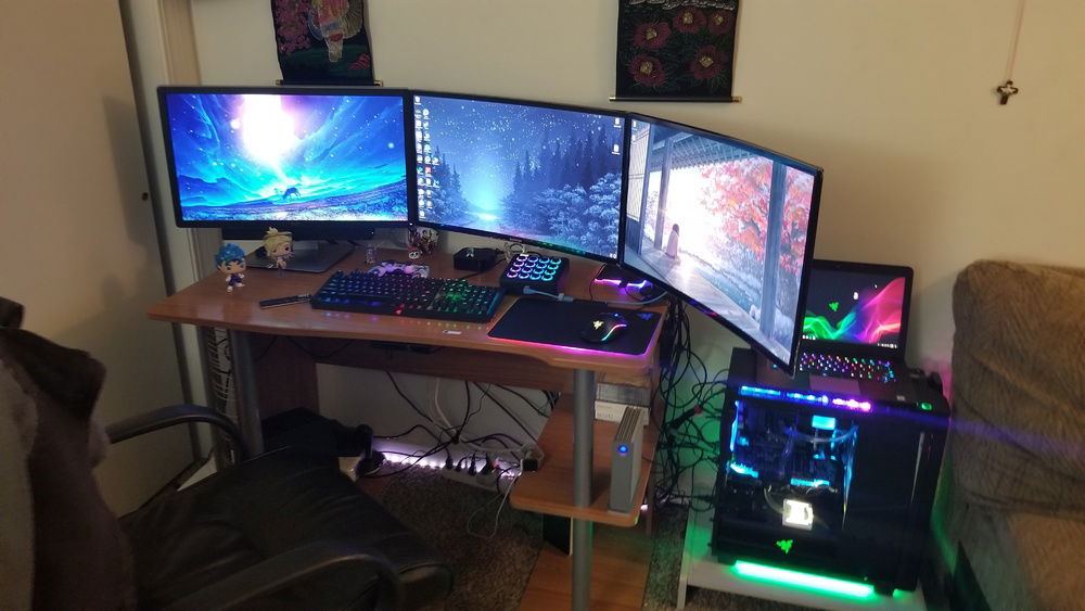 The gaming set up!