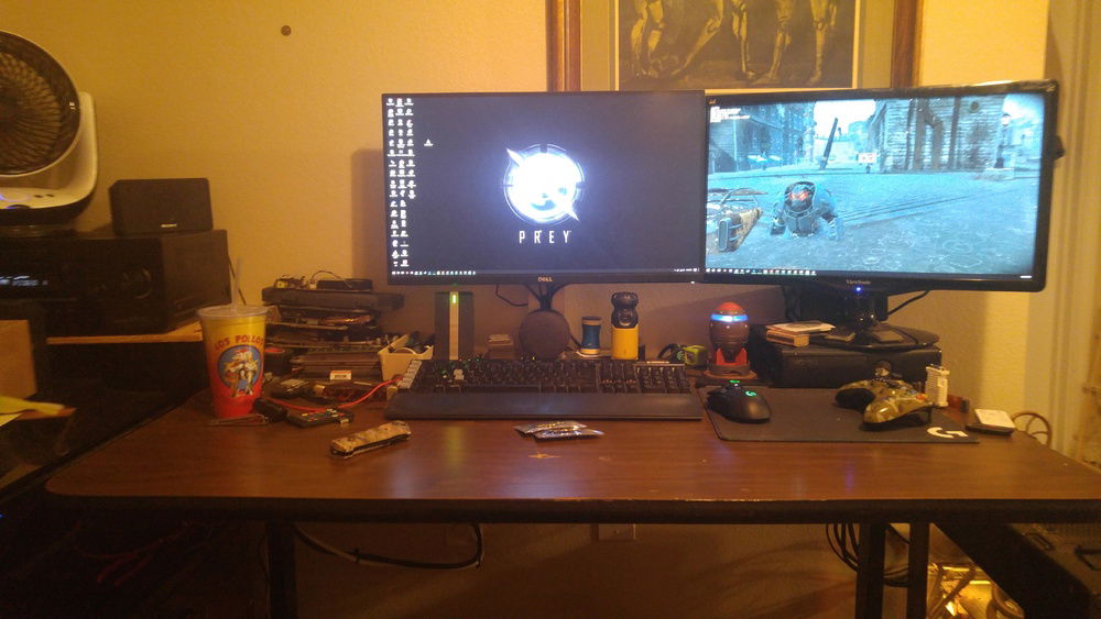 A few days later after I made a score on craigslist for a free 5.1 surround system and a 24in monitor