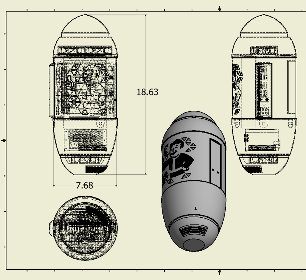 I used CAD (Computer Aided Design) to create all the 3D printed parts