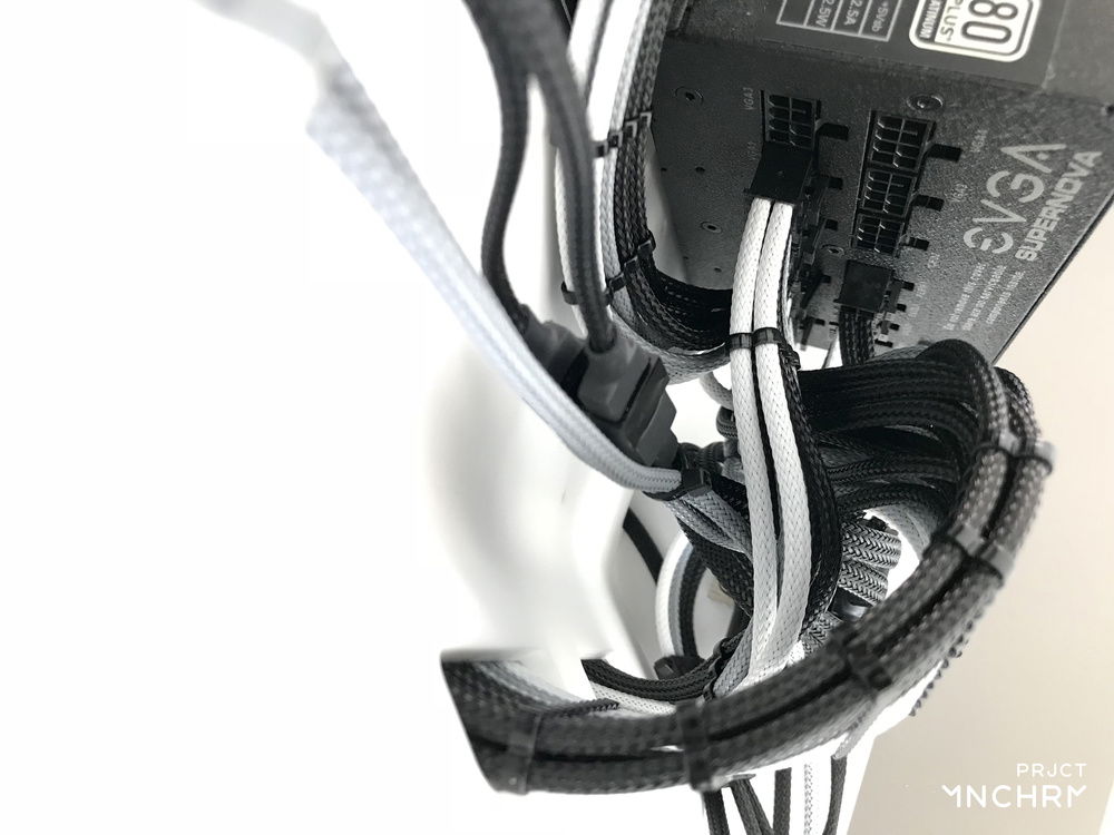 As tidy as things could get. Only had to use a single zip-tie!