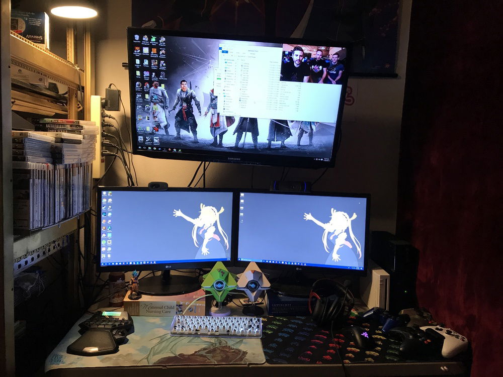 My setup as it currently stands, I haven’t gotten new key caps yet so my board has none