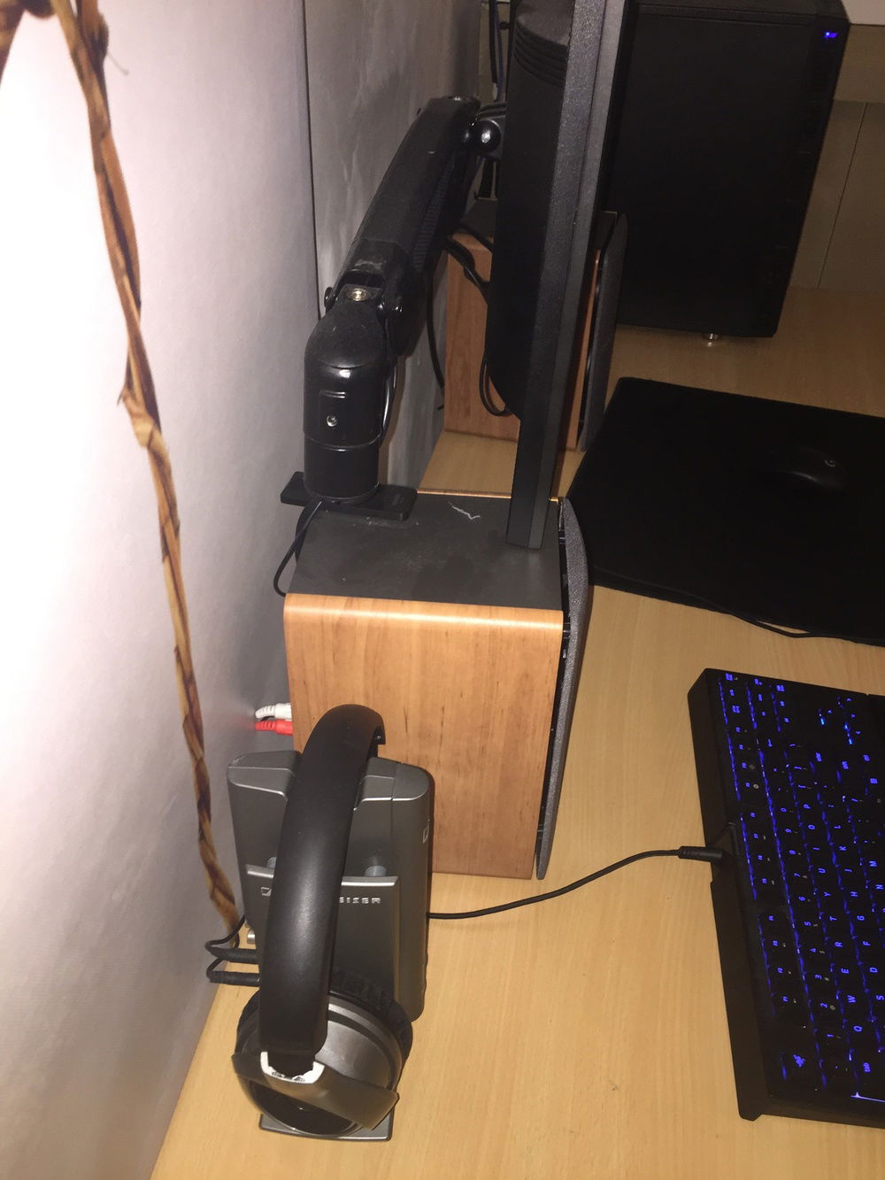 this is behind my monitor.