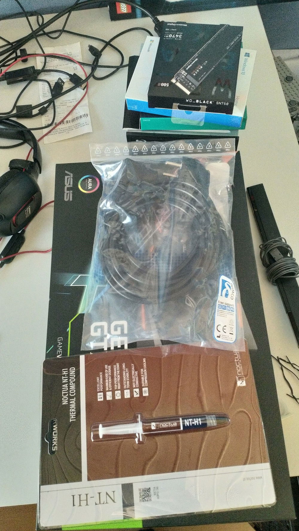 The first batch of parts