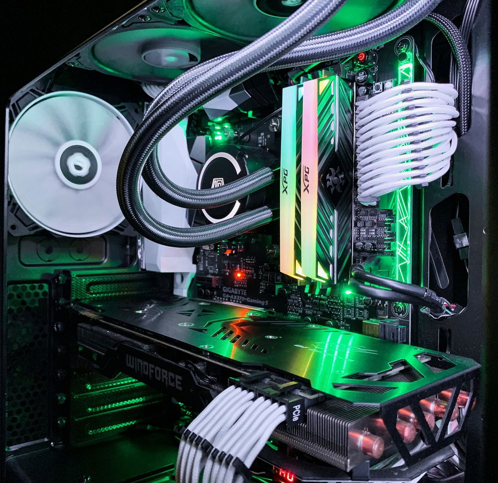 old case with top mounted AIO