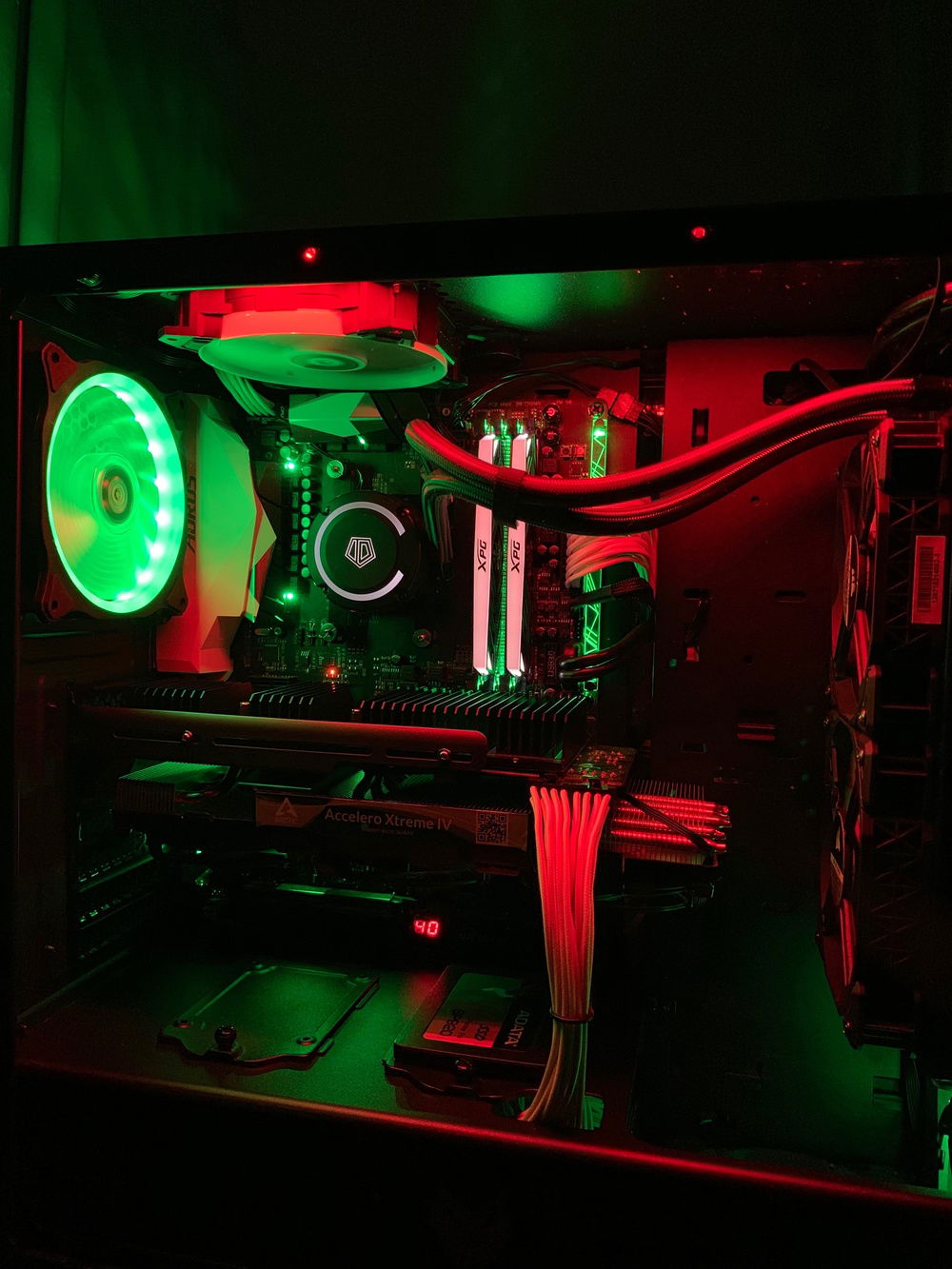 new case, front mounted AIO