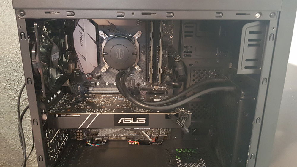 Cables routed neatly.