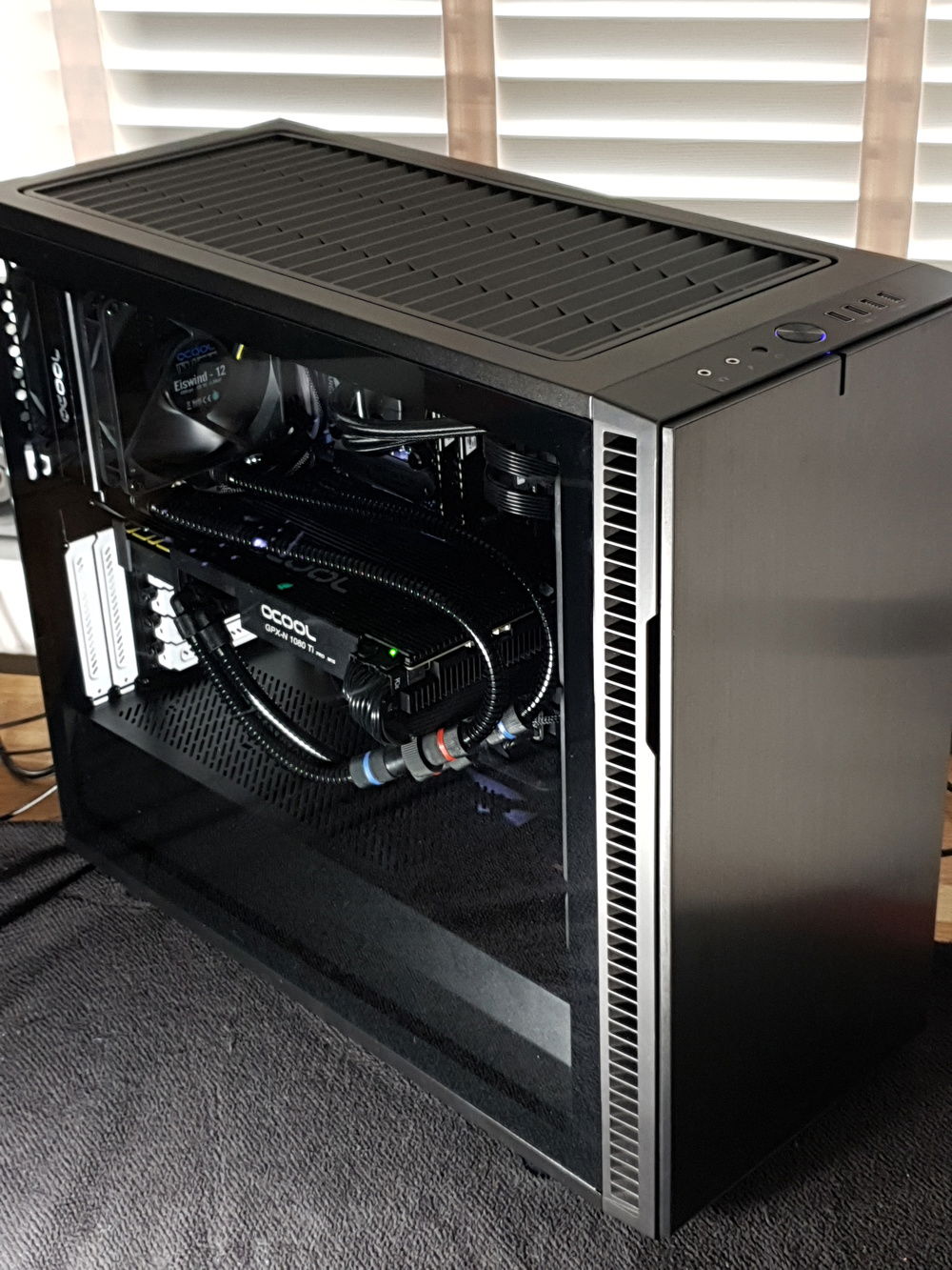 front side with case front closed