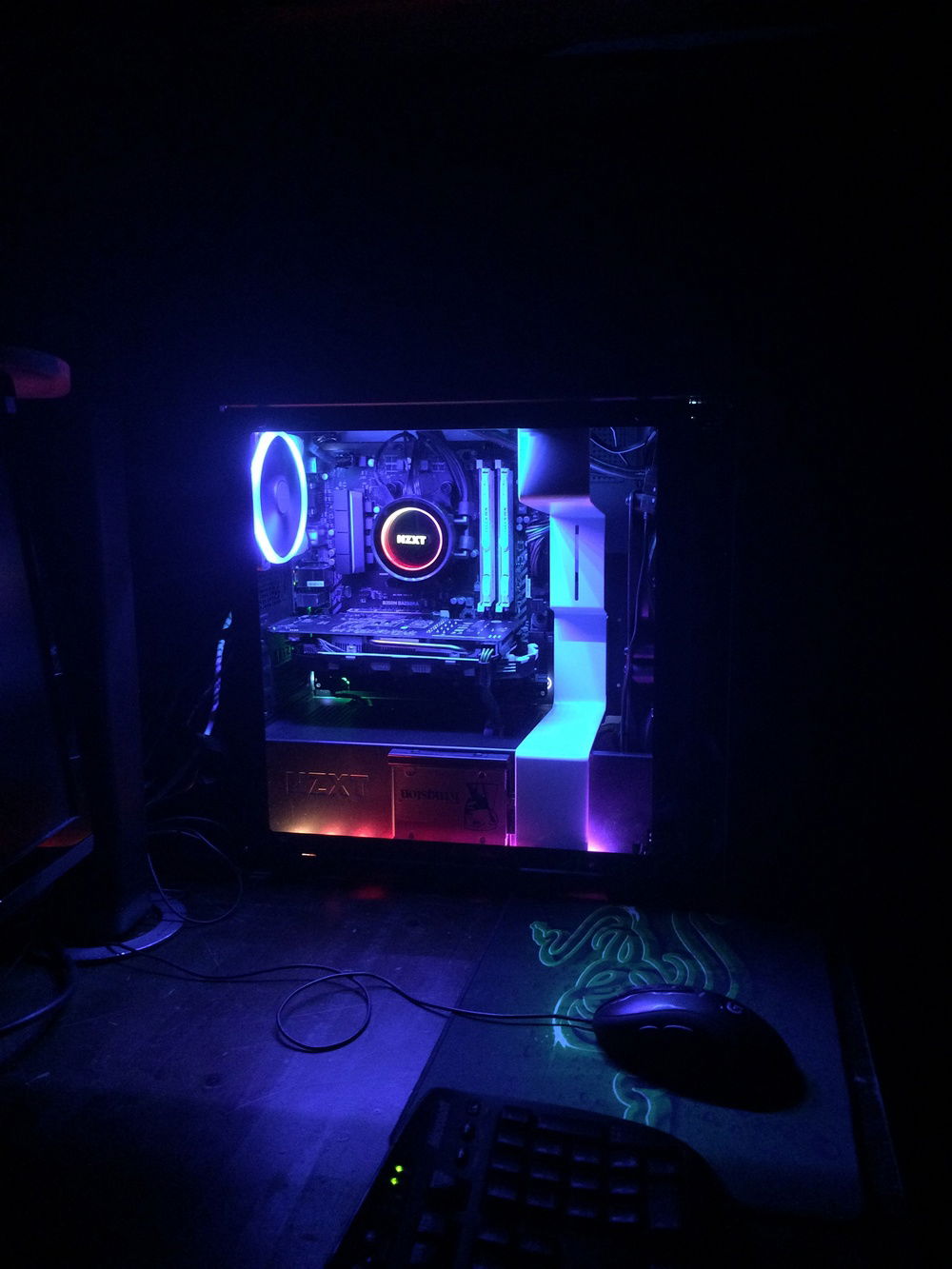 Beautiful, just need to get rid of those ugly coloured cables.