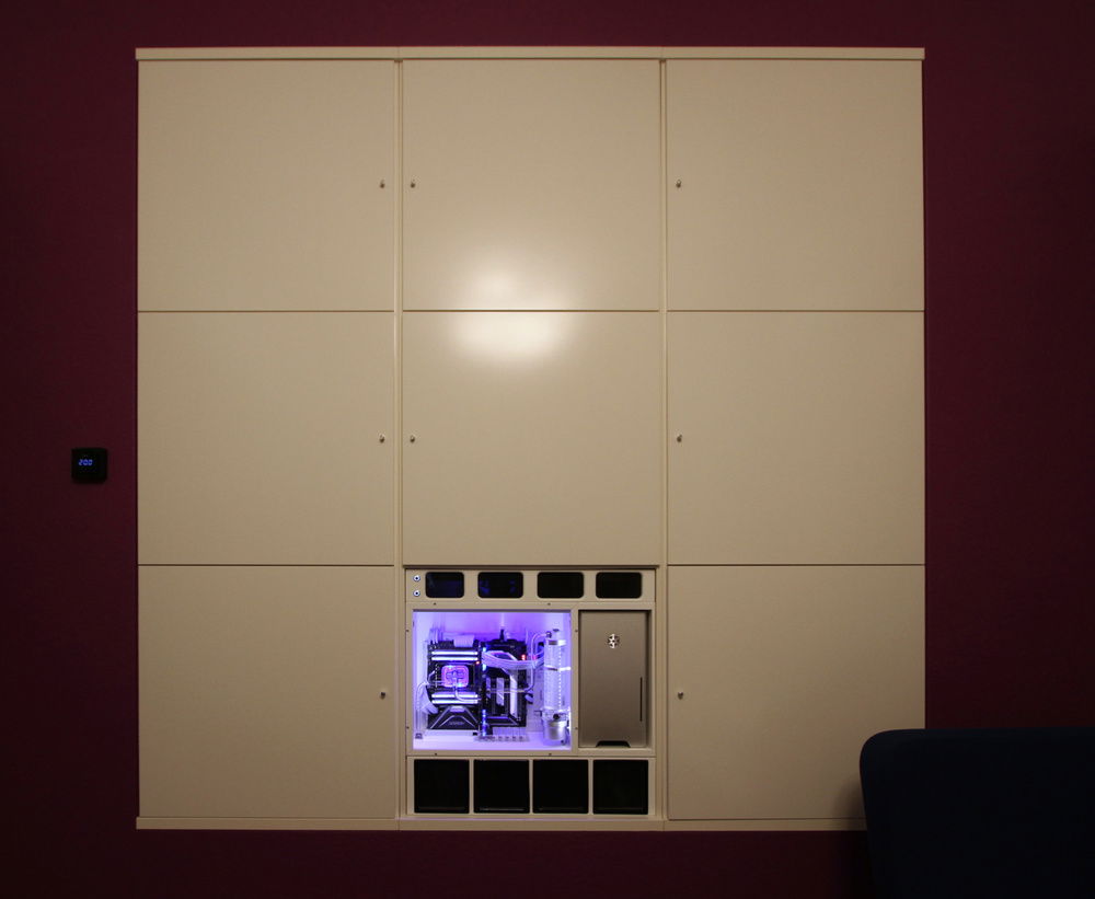 Part of the in-wall cabinet