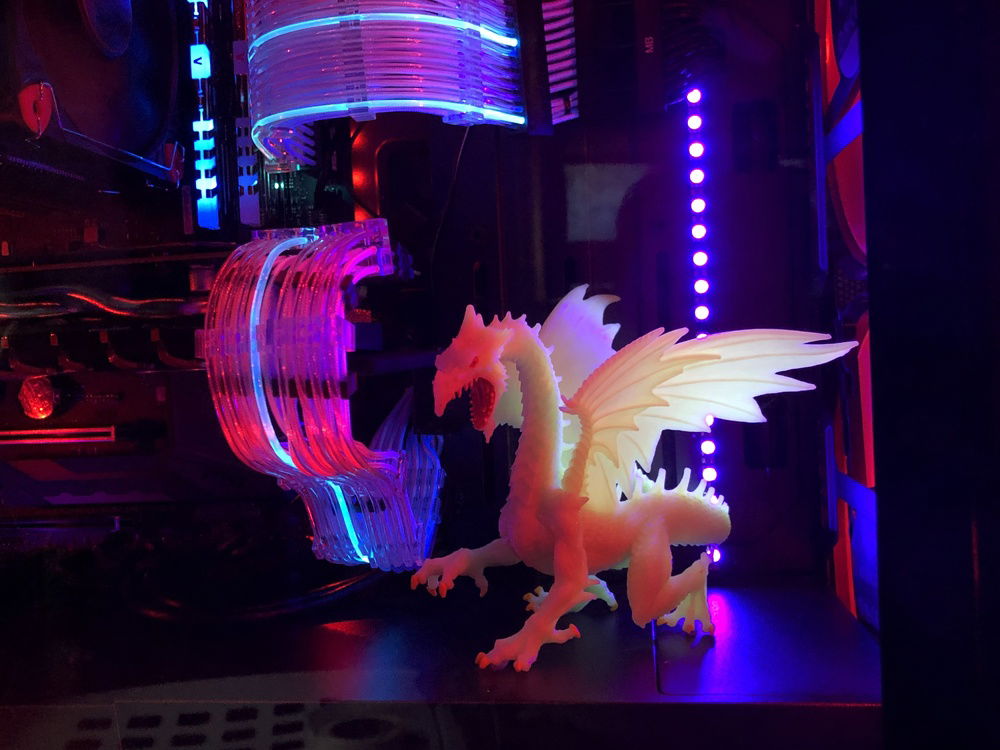 the dragon goes good in the build