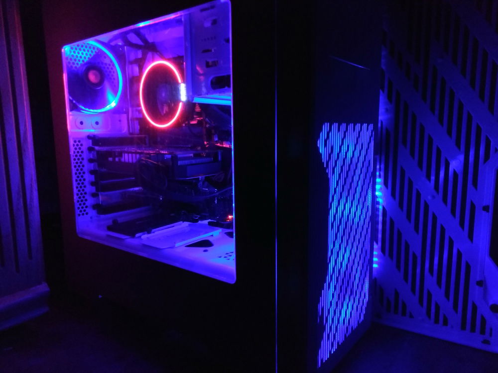 Before the GPU was swapped out and had the original cooler alongside the original front fans