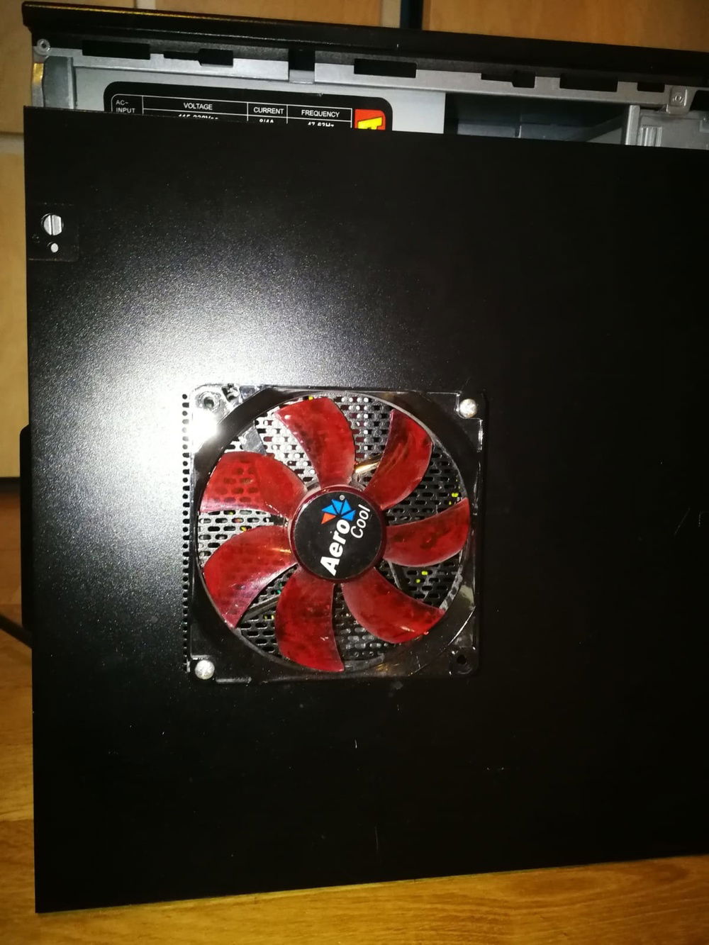 drilling holes for fan mounting works wuite well