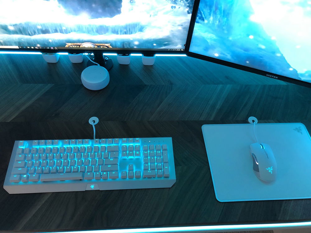 Top view of peripherals