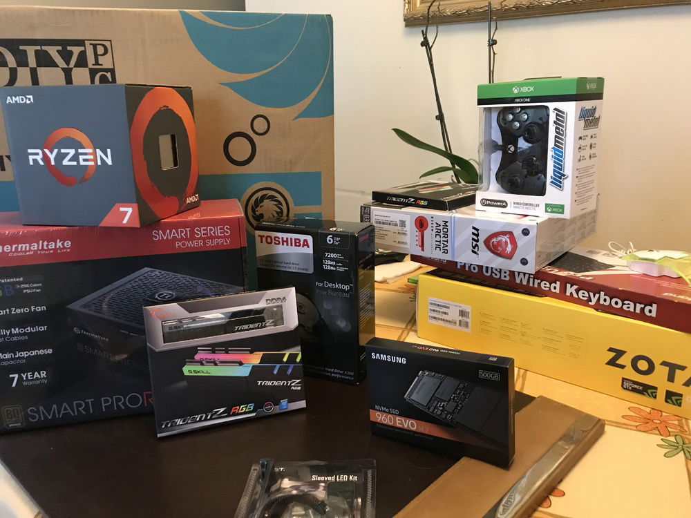 Parts for the build