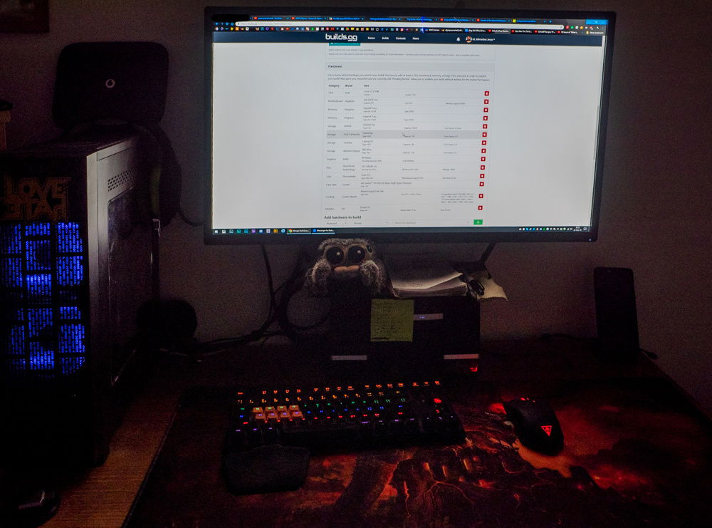 The entire setup (with a special cameo)