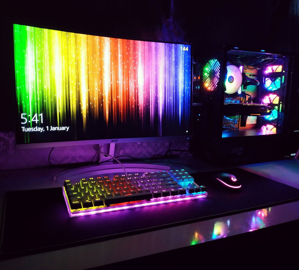 My new year celebration 2019. Rgb fireworks