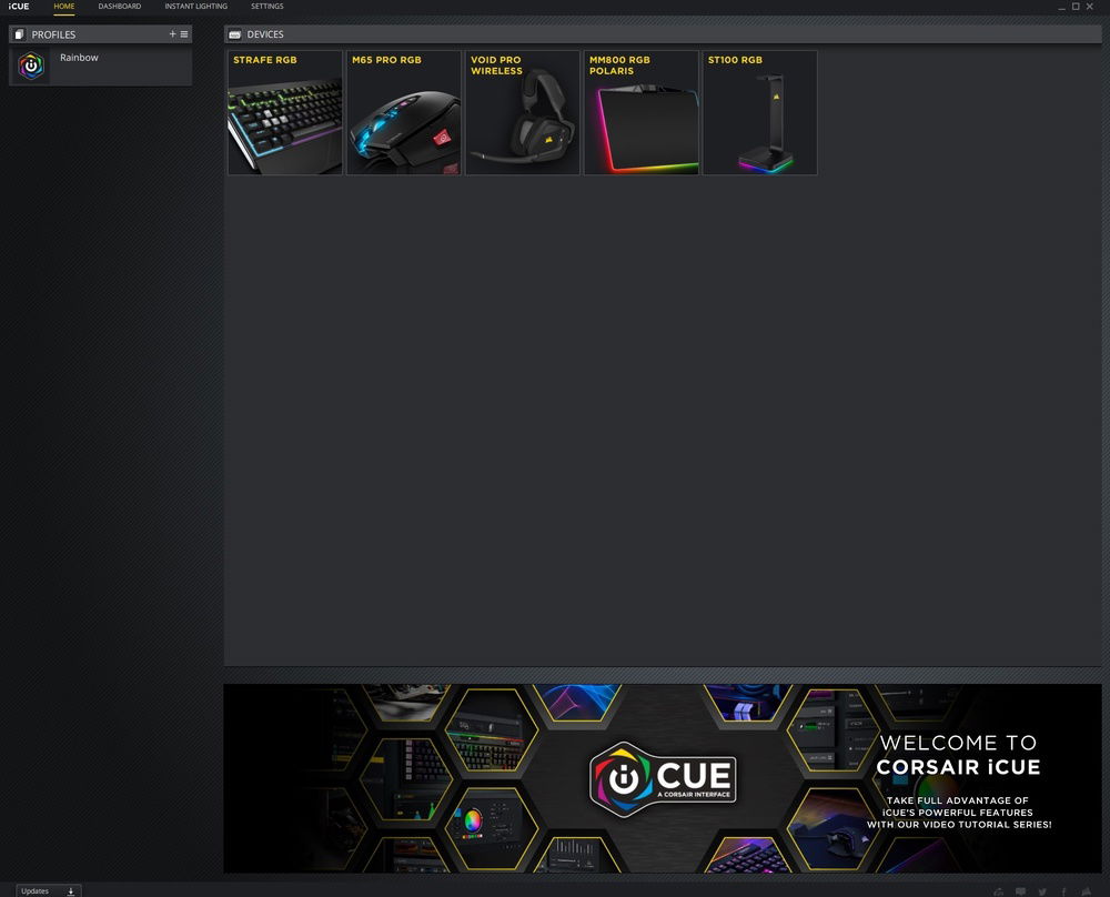 Corsair iCue Device List
