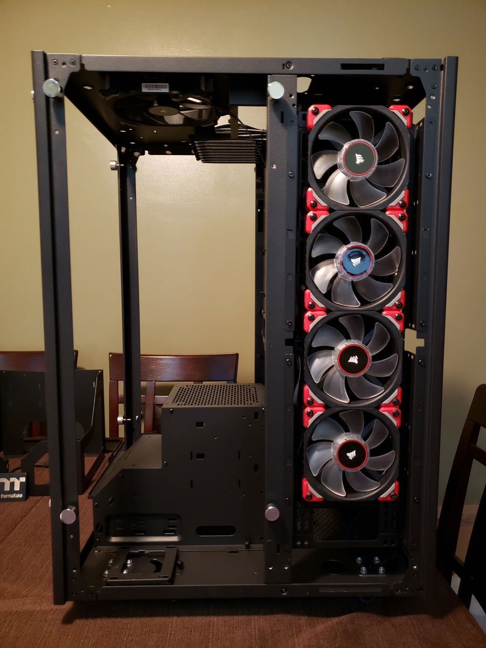 CPU radiator mounted