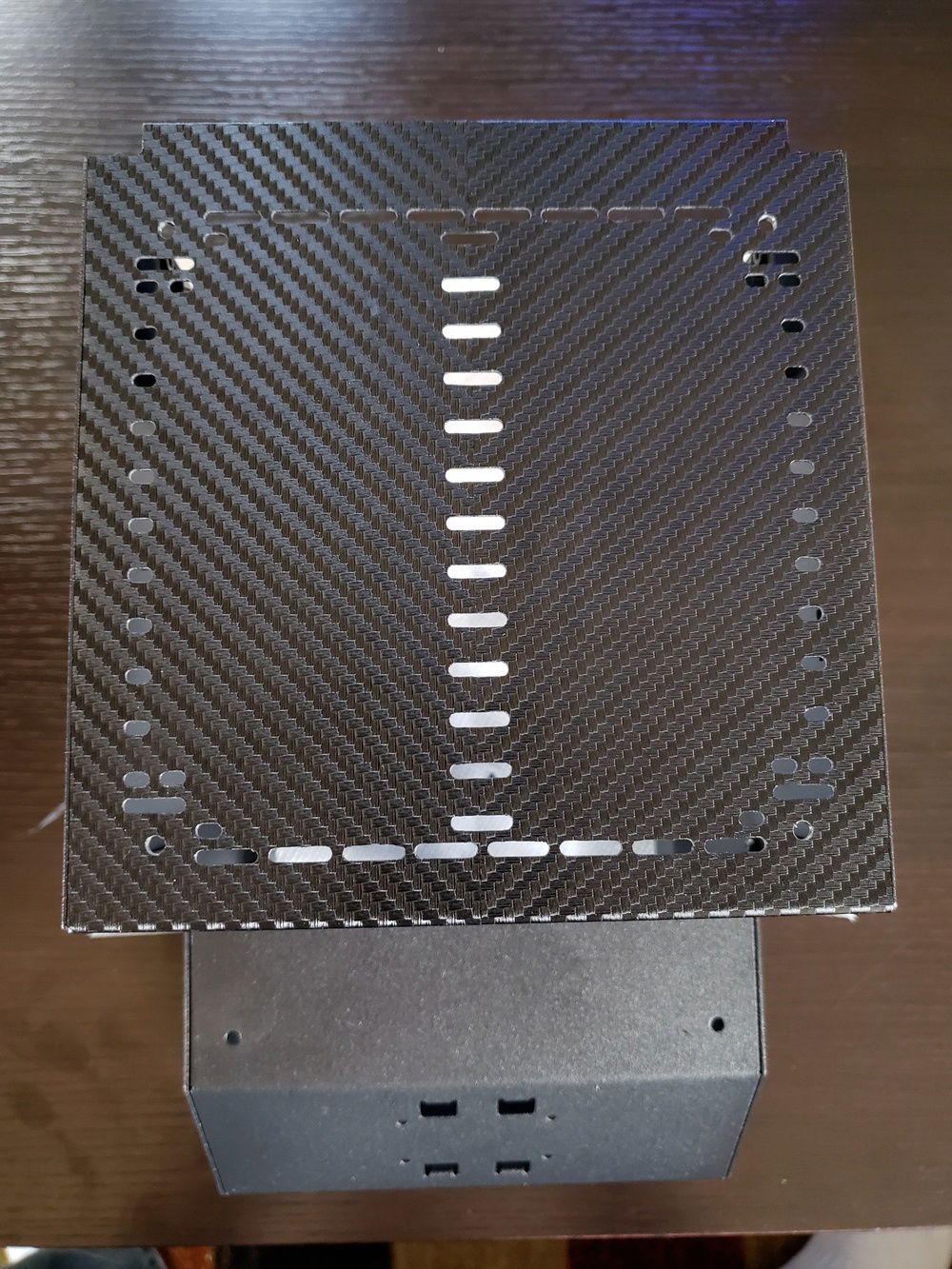 So many holes, but had to do it for the acrylic.