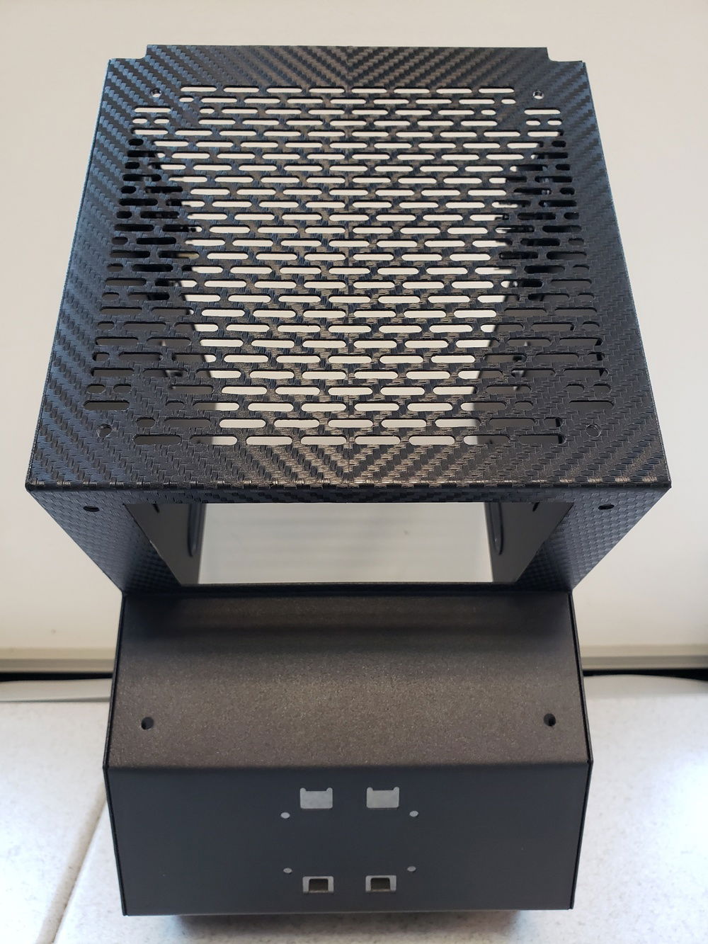 Never cutting holes again! But oh so satisfying.