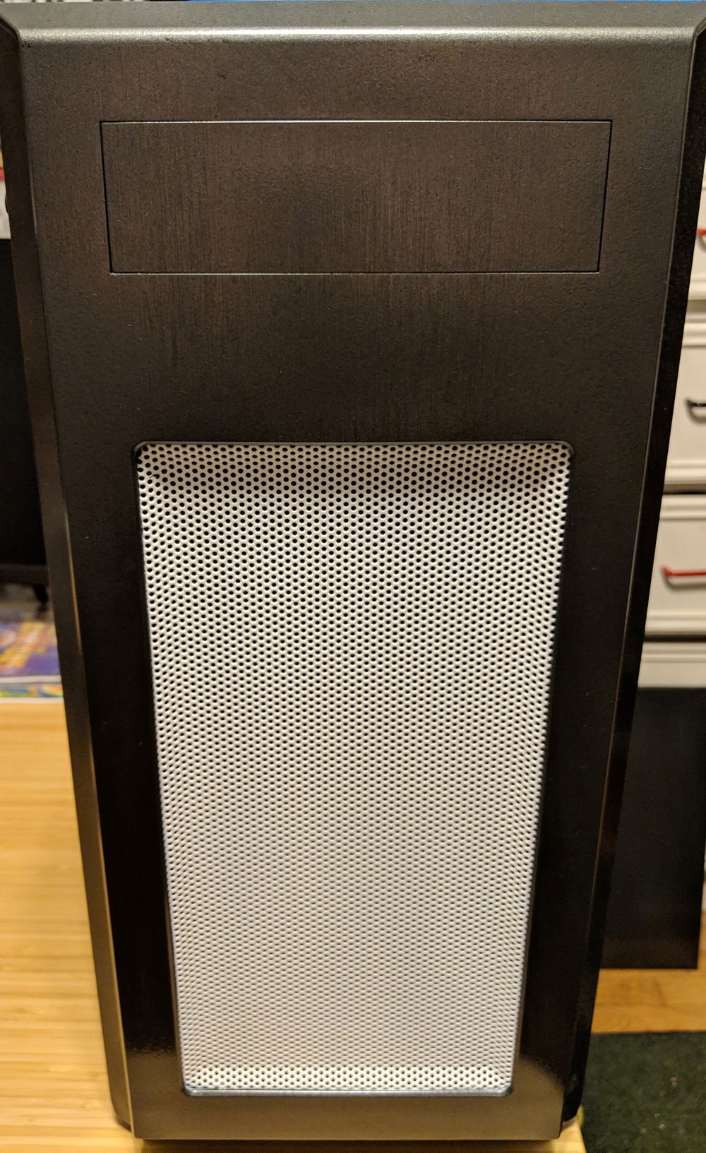 Painted case and dust screens