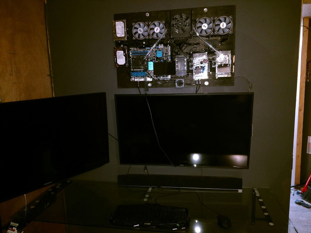 It's on the wall yes and it works