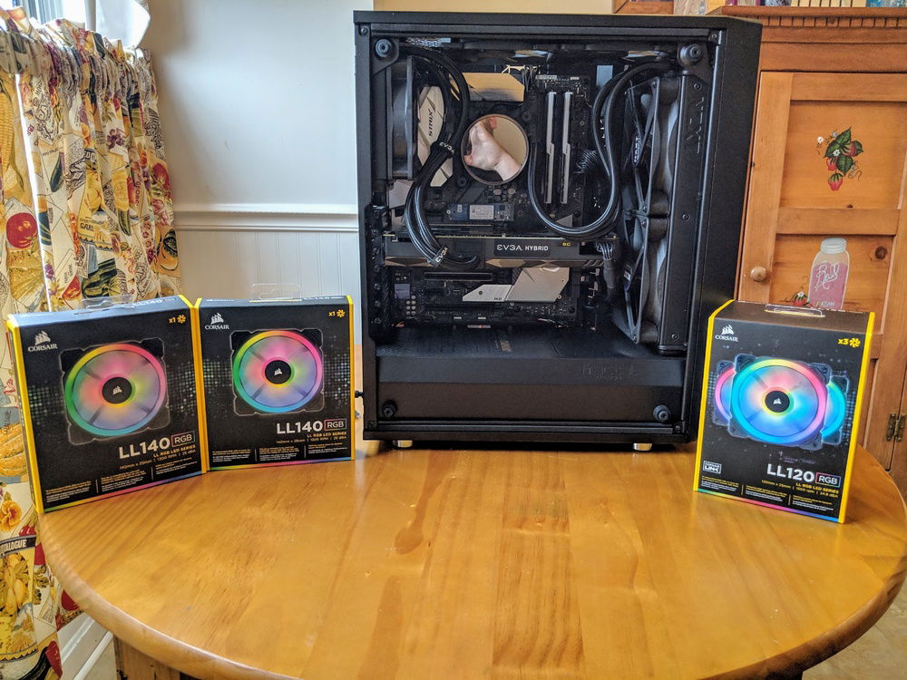 Switching out stock fans for LL Series fans on everything.