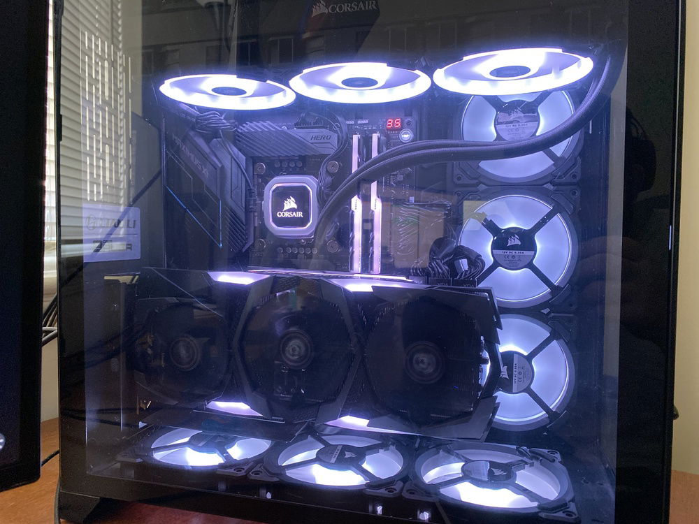 Push/pull configuration update and bottom row lit up.