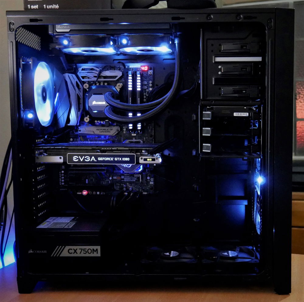 Side view with side panel removed