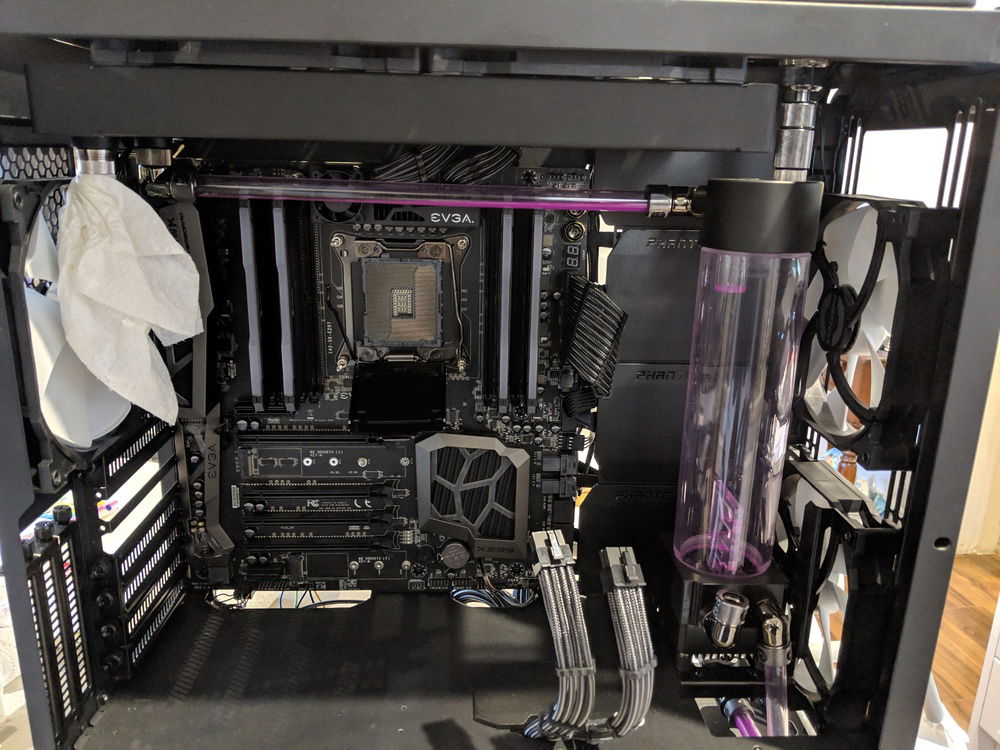 Test fill drained to install CPU