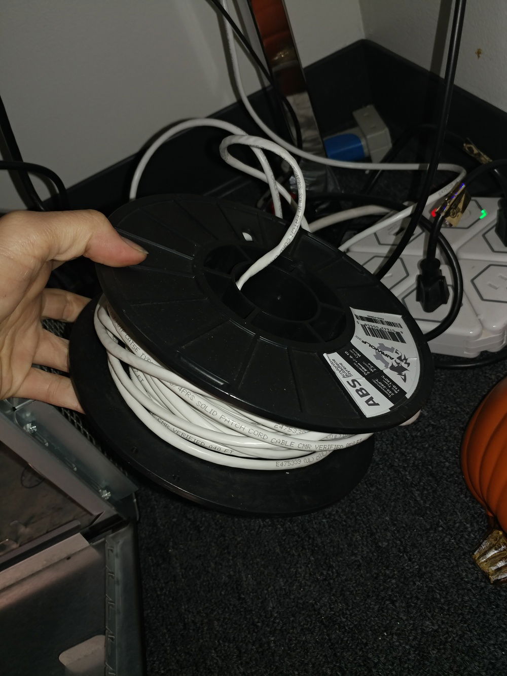 cable management for the random 200FT ethernet cable
(like 70 meter)