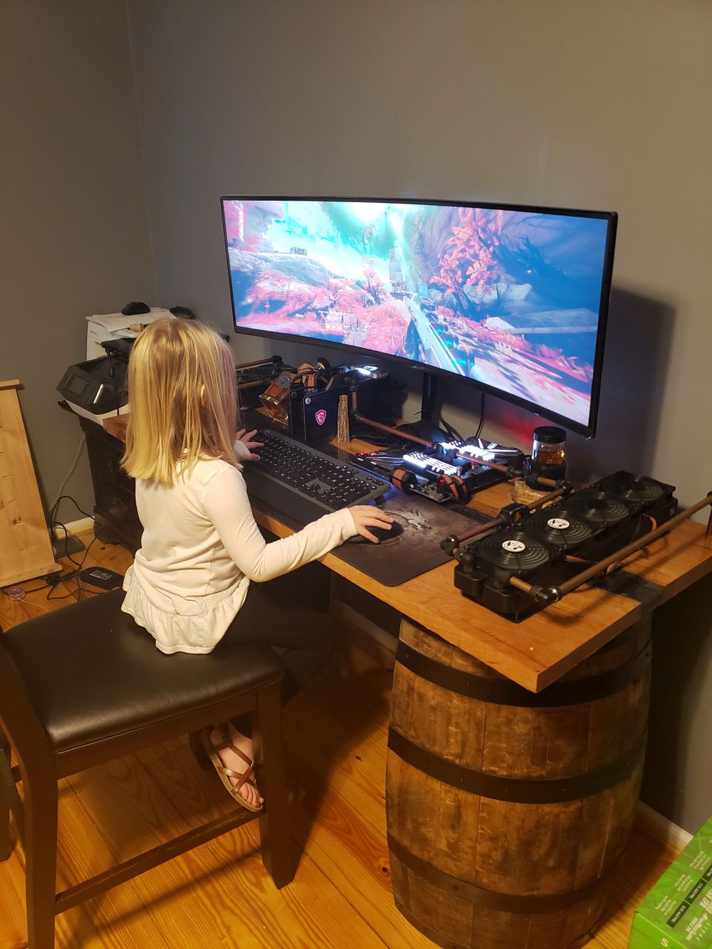 Daughter took it over!