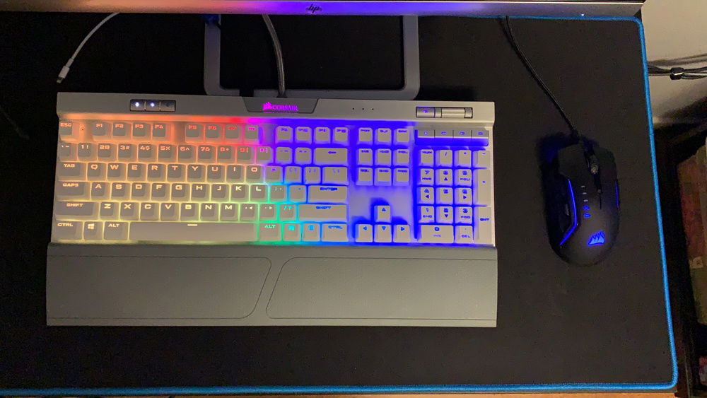 This is a shot of the RGB Rainbow of my keyboard and mouse.
