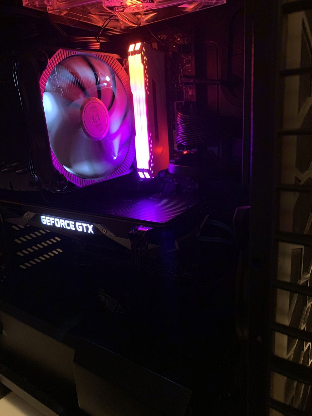 Without TG and turned on coming from a head on angle.