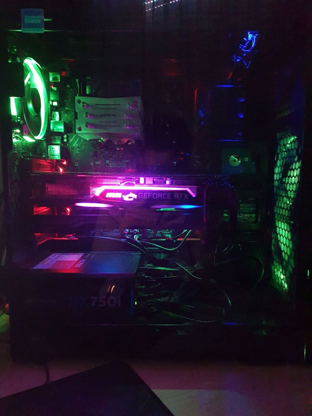 The Tower itself (excuse the extreme lighting caused by the tempered glass).