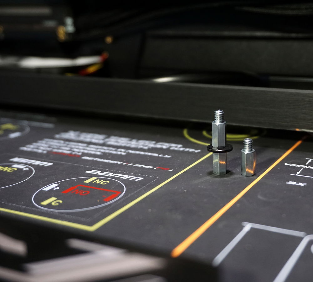 You can double the glass spacing this way.