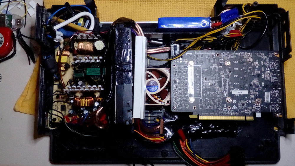 Bottom unit - PSU, HDD, battery and GPU