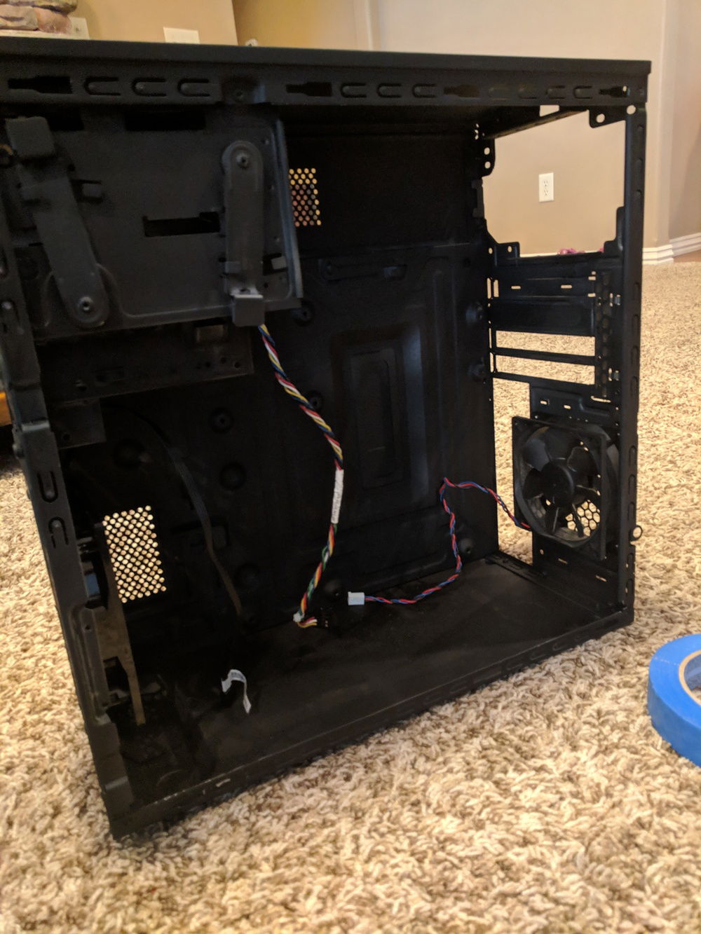 installed rear exhaust fan