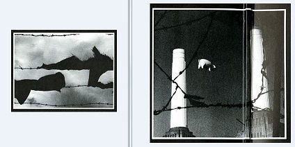 Pink Floyd Animals Barbed Wire inside cover art