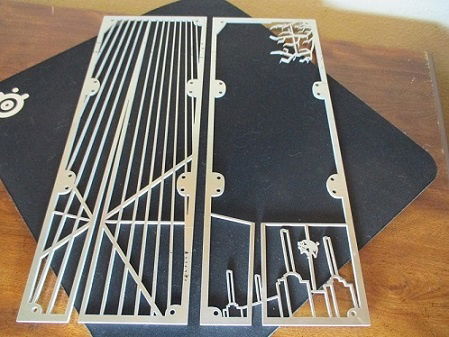 2 pieces that make up the gateway grill before painting