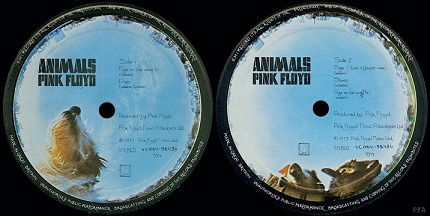 Pink Floyd Animals Labelfish Album Art