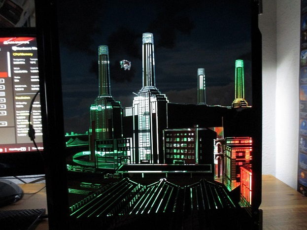 Arduino lights through right panel changing color