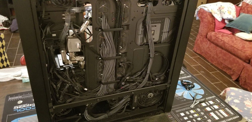 New motherboard and flowmeter / thermometer and cable mod pro cables